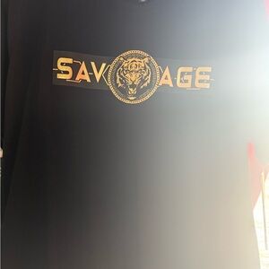 Salvage Black and Gold Short Sleeve Tee